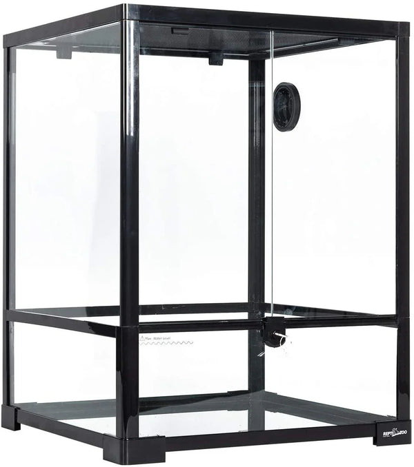 30 Gallon Front Opening desert lizard tank 18" x 18" x 24" reptile terrarium with Double Hinge Door RK0110 - REPTI ZOO