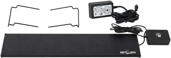 REPTI ZOO Reptile Aquarium Terrarium LED Light Ultra-thin Day and Night Light for Reptiles Aquarium Light, 3-Color Modes LED Light Hood 15W - REPTI ZOO