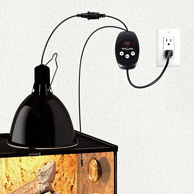 Tortoise Heat REPTI ZOO Digital Thermostat For Reptiles Plants