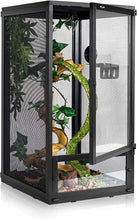 Load image into Gallery viewer, REPTI ZOO Foldable 30 Gallon Screen Chameleon Cage 16&quot; x 16&quot;x 30&quot; with Collapsible Net Side Panels PAC404076 - REPTI ZOO
