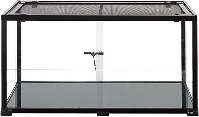 REPTIZOO 50 Gallon Reptile Terrarium, 2 in 1 Reptile Tank with Sliding Front Doors, 36" x 18" x 18" Bearded Dragon Tank - REPTI ZOO