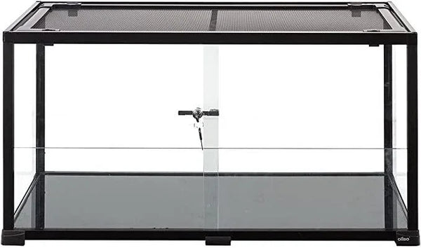 REPTIZOO 50 Gallon Reptile Terrarium, 2 in 1 Reptile Tank with Sliding Front Doors, 36" x 18" x 18" Bearded Dragon Tank - REPTI ZOO