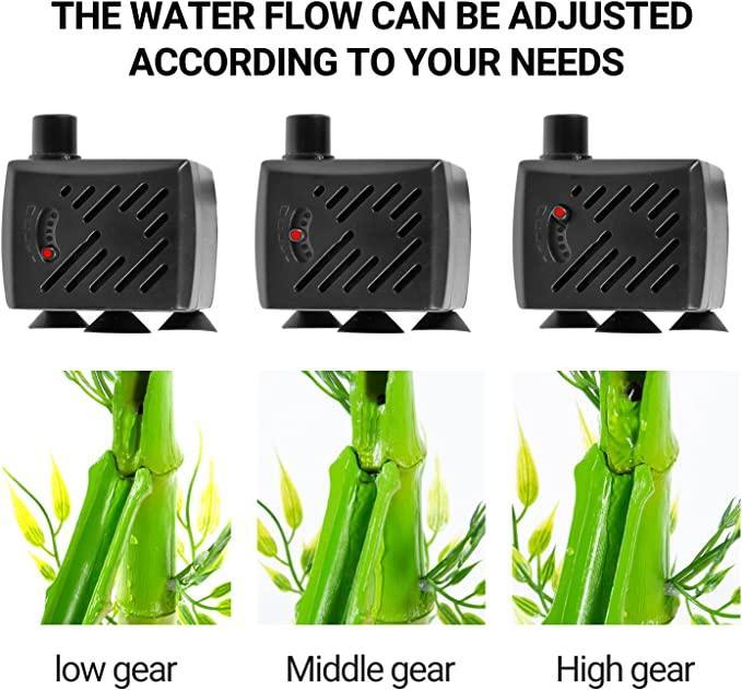 REPTIZOO Water Fountain Bamboo Plant Water Dripper for Chameleon Lizard DF05 - REPTI ZOO