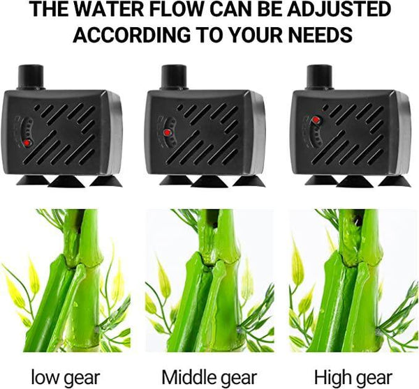 REPTIZOO Water Fountain Bamboo Plant Water Dripper for Chameleon Lizard DF05 - REPTI ZOO