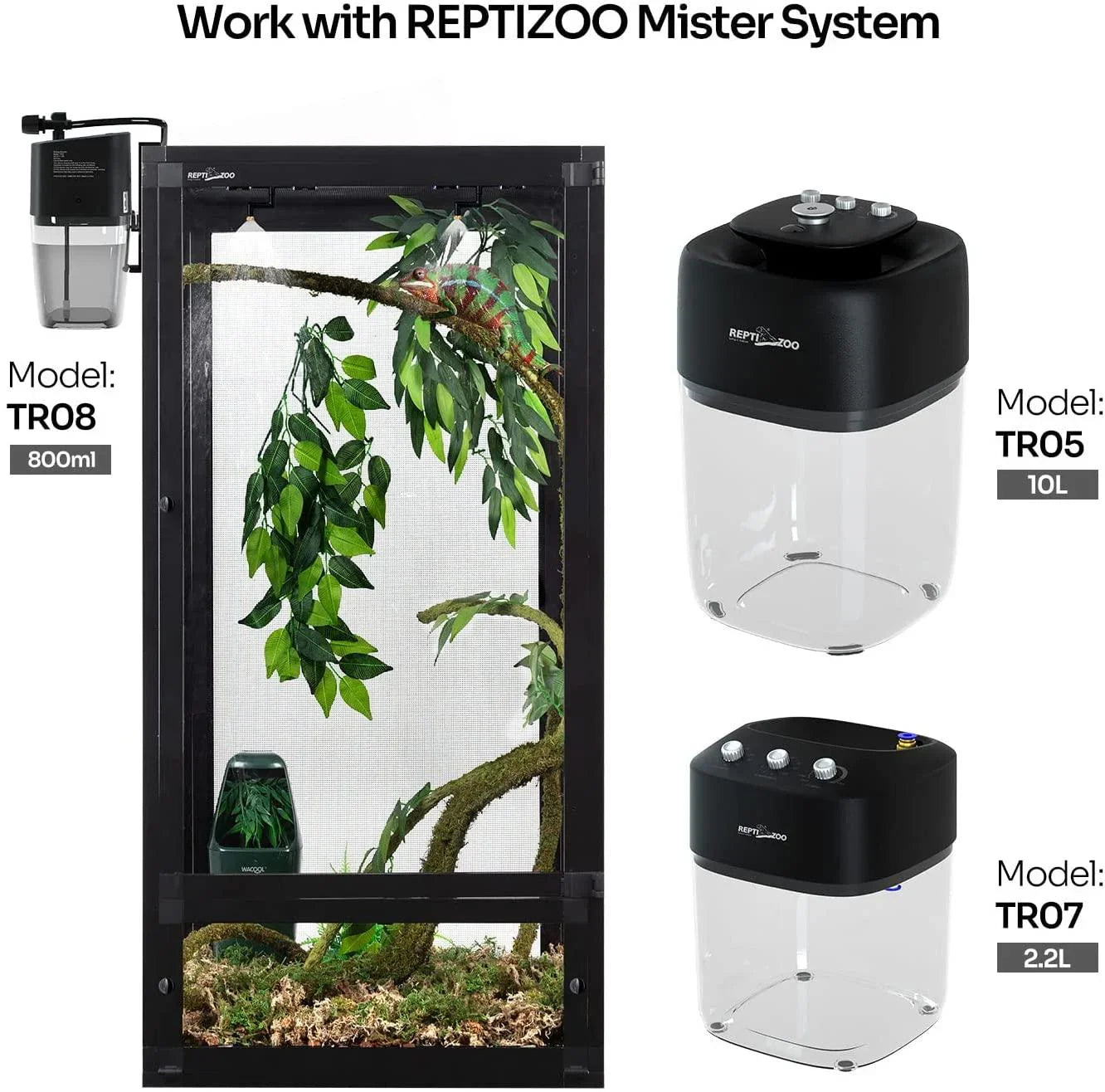 Replacement top Screen for Vertical Reptile Terrarium 18" x 18"x 36" Reptile Tank RK454590A - REPTI ZOO