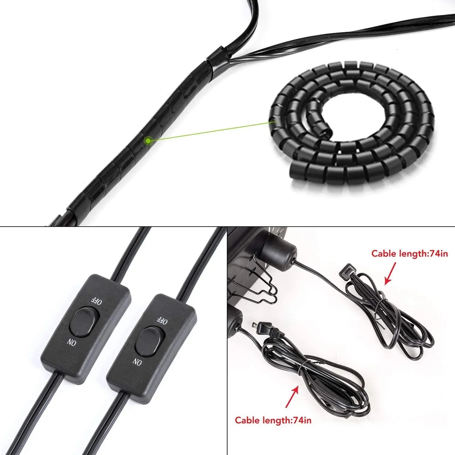 REPTI ZOO Dual Reptile Light Fixture for Reptile Dome UVB Light Fixture Dual Lamp Cap Heat Lighting Lamp Kit - REPTI ZOO