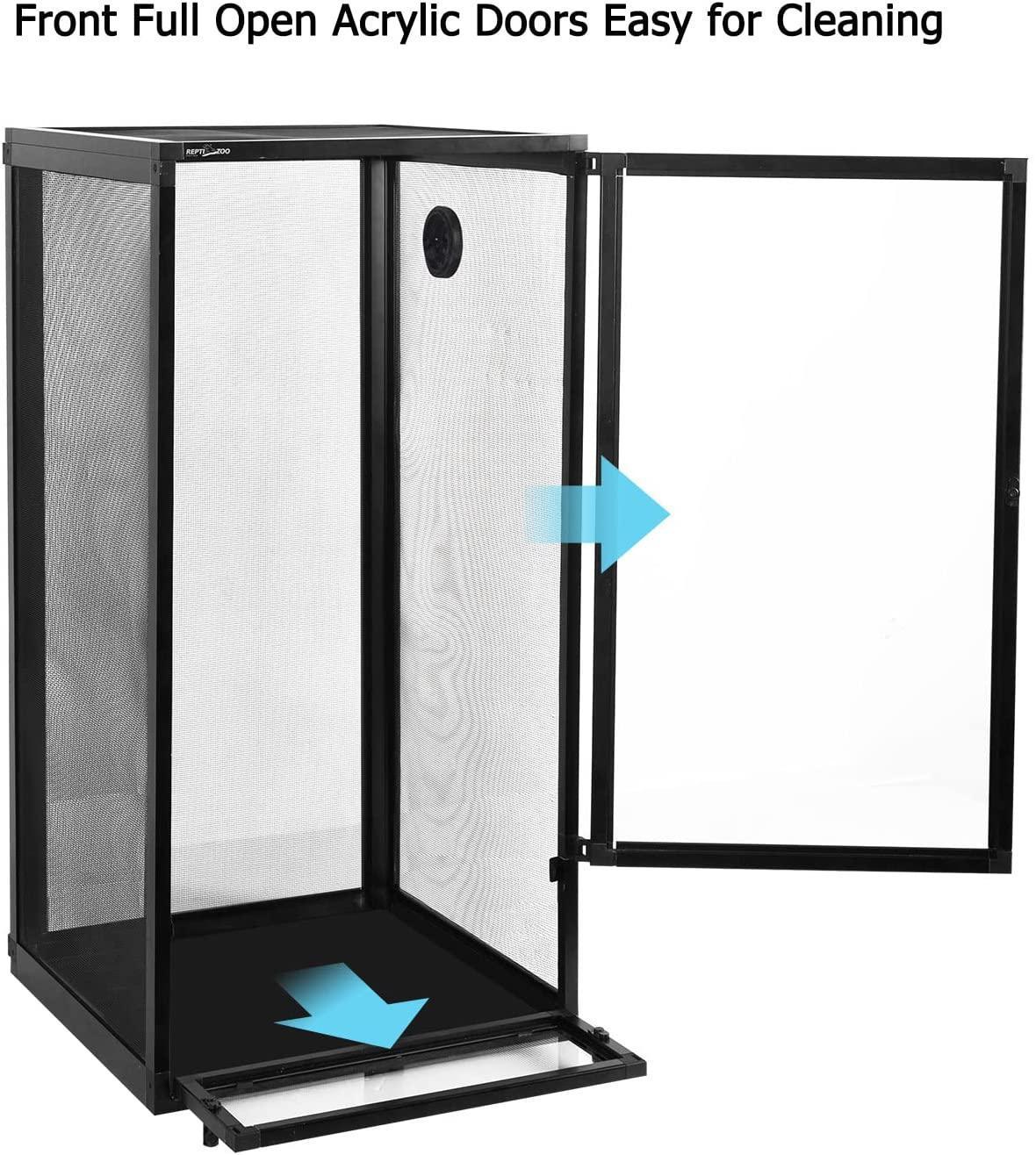 Replacement top Screen for Vertical Reptile Terrarium 18" x 18"x 36" Reptile Tank RK454590A - REPTI ZOO