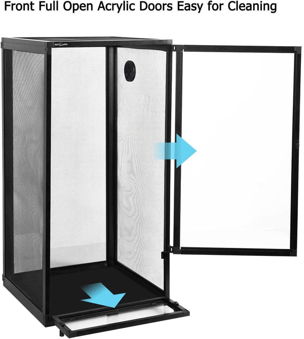 Replacement top Screen for Vertical Reptile Terrarium 18" x 18"x 36" Reptile Tank RK454590A - REPTI ZOO