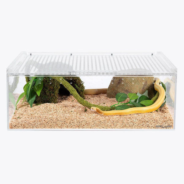REPTI ZOO 27 Gallon 16''x12''x6'' Magnetic Acrylic Reptile Breeding Cage - REPTI ZOO