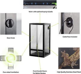 Replacement top Screen for Vertical Reptile Terrarium 18