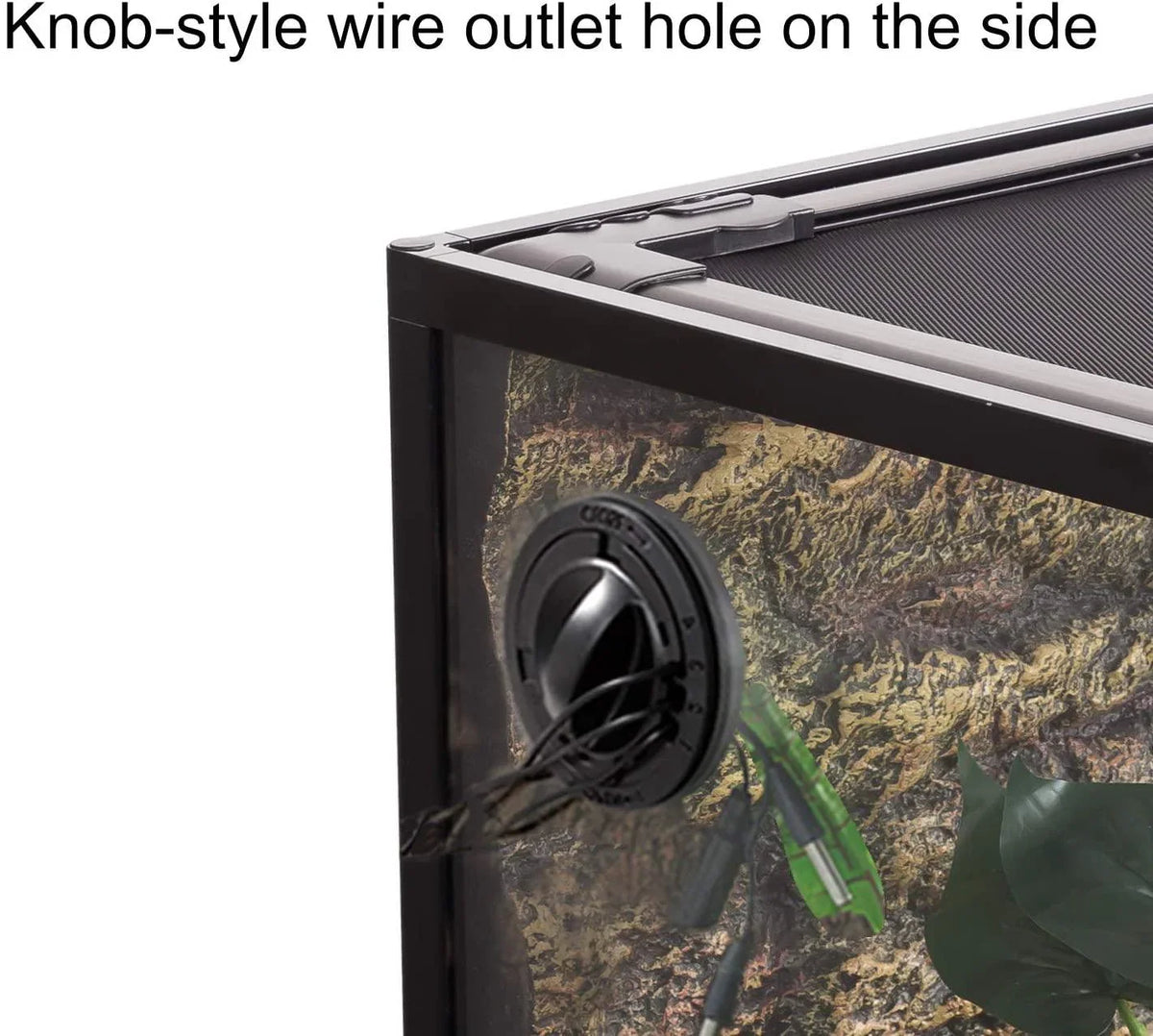 REPTI ZOO 67 Gallon 36" x 18" x 24" Double Hinge Door with Screen Ventilation Reptile Terrarium(Knock-Down) RK0120N - REPTI ZOO
