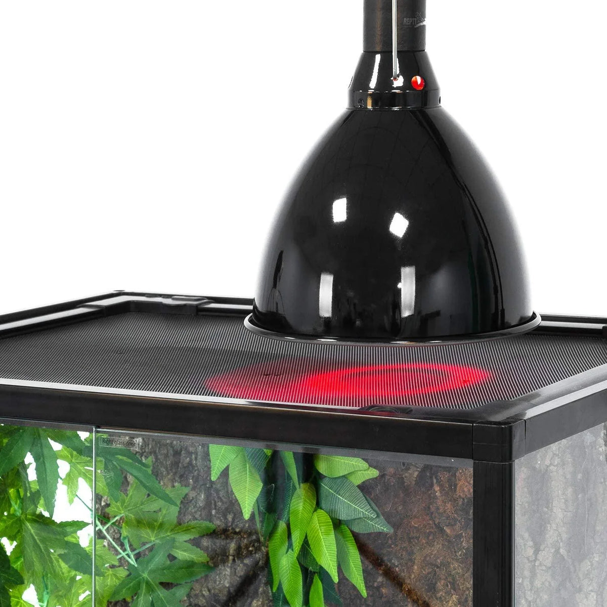 REPTI ZOO 8.5 inch Reptile Light Fixture 200W 2 in 1 E26 Base,Aquarium Dome Reptile UVB Light Socket Fixture (Without Bulbs) - REPTI ZOO