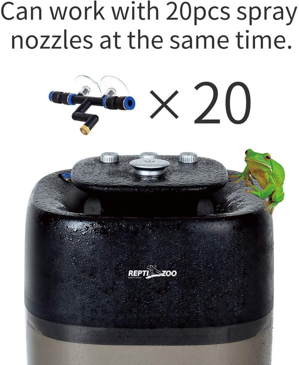 REPTI ZOO 10L Reptile Mister Fogger Terrariums Humidifier Extremly High Pressure for a Variety of Reptiles/Amphibians TR05 - REPTI ZOO