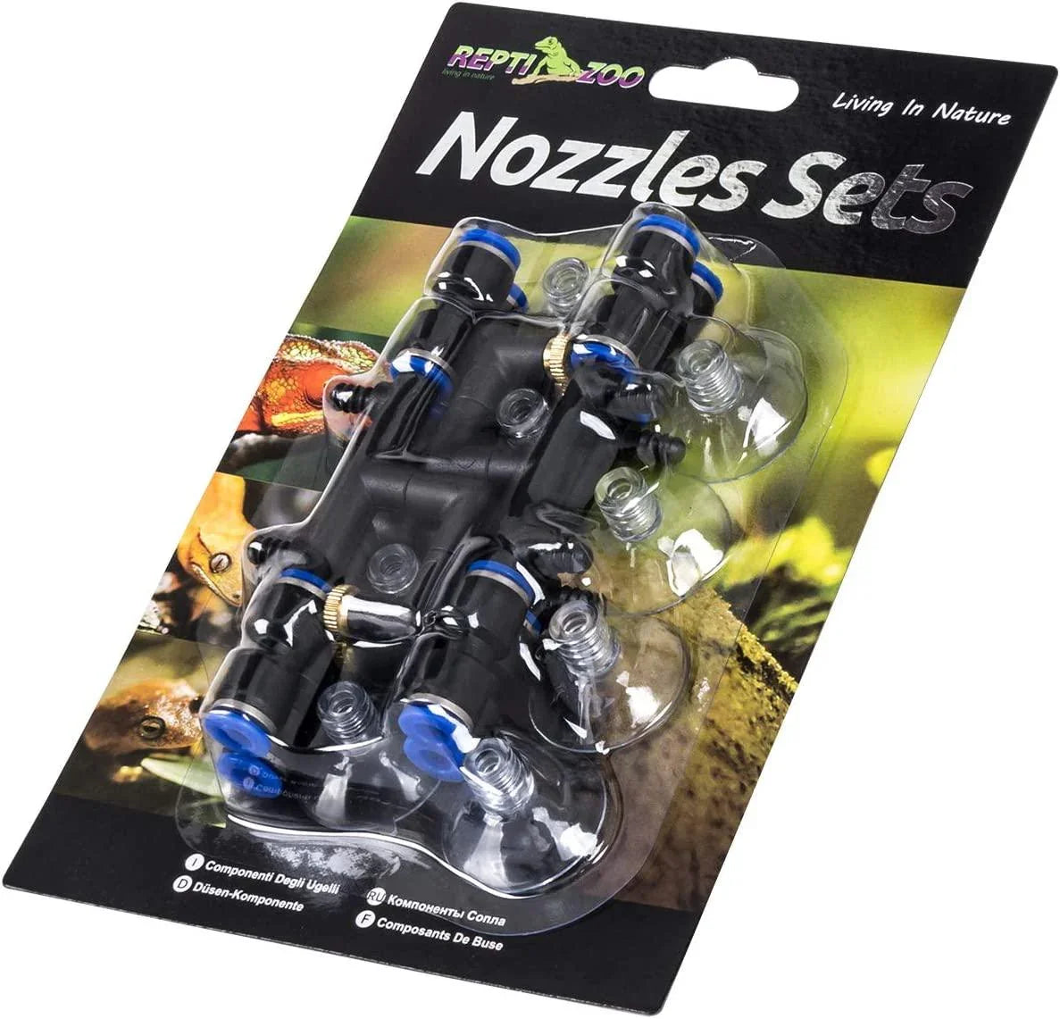 REPTI ZOO 4 Pieces Spray Nozzles Adjustable Fine Misting Water for Reptiles - REPTI ZOO