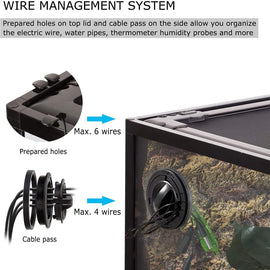 REPTI ZOO 3pcs cable passes parts for the side of the reptizoo glass terrariums - REPTI ZOO