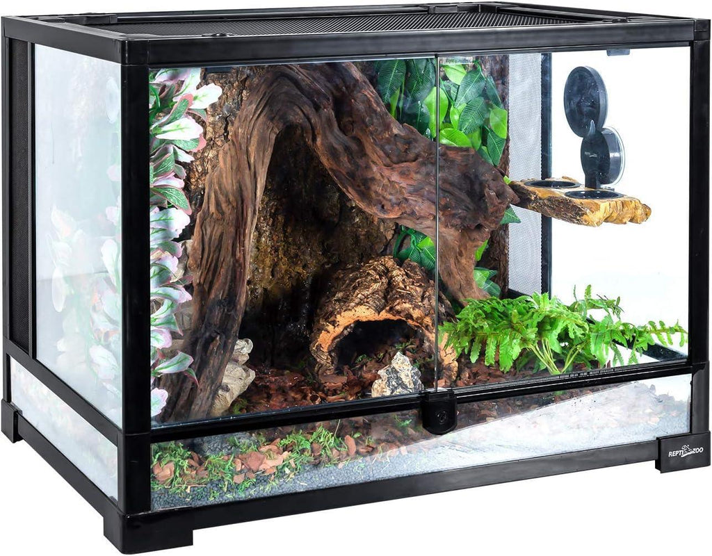 REPTI ZOO Turtle Basking Platform or Reptile Feeding Ledge with Suction Cup - REPTI ZOO