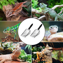 Load image into Gallery viewer, REPTI ZOO 2PCS Reptile Sand Fine Mesh Reptile Scooper Bearded Dragon Sand Shovel Terrarium Substrate Durable Litter Cleaner Corner Scoop Combo Set - REPTI ZOO