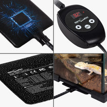 Load image into Gallery viewer, Upgrade Reptile Heat Mat with Thermostat - For Hermit Crab Snake Lizard - REPTI ZOO