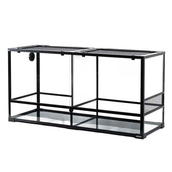 REPTI ZOO 90 Gallon 48*18*24 Glass Reptile Terrarium With Flexible Side Vent RK0223A - REPTI ZOO