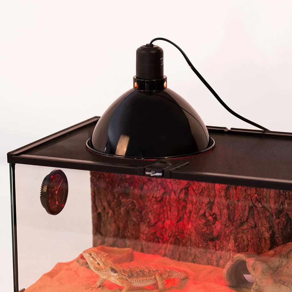 REPTI ZOO 8.5 Inch Reptile Lamp Fixture,Optical Reflection Cover for Reptile Glass Terrariums - REPTI ZOO