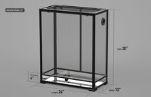 Load image into Gallery viewer, REPTI ZOO 24&quot; x 12&quot;x 30&quot; Glass Reptile Terrarium Front Opening Reptile Habitat Tank (customed reptile cage) - REPTI ZOO