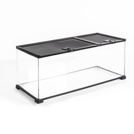 REPTI ZOO 18 Gallon Reptile Enclosures With Double Top Covers And Glass Sides - REPTI ZOO