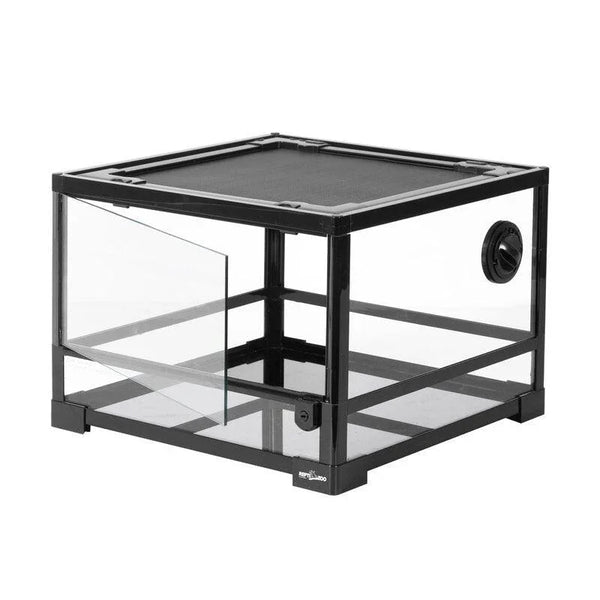 REPTI ZOO 25 Gallon 18" X 18" X 13" Reptile Terrarium, Upgrade Glass Front Opening Terrarium(Knock-Down) RK0116S - REPTI ZOO