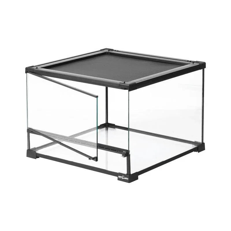 REPTI ZOO 17 Gallon 18"×18"×12.6" Tropical Glass Tank RHK03SG Secondary image