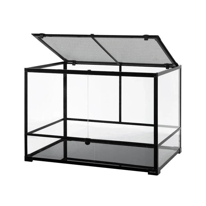 REPTI ZOO 90 Gallon 36" X 24" X 24" Large Reptile Terrarium Upgrade Glass Front Opening Tank RK362424 Secondary image
