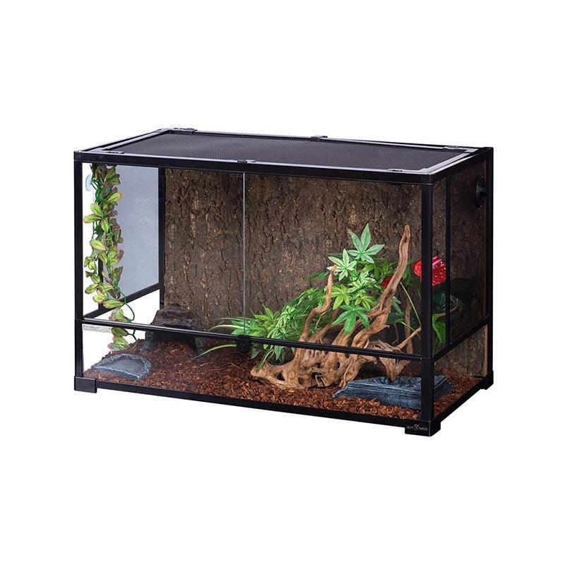REPTI ZOO 67 Gallon 36" x 18" x 24" Double Hinge Door with Screen Ventilation Reptile Terrarium(Knock-Down) RK0120N - REPTI ZOO