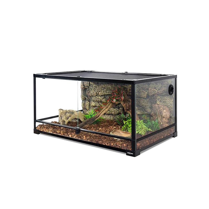 REPTI ZOO 67 Gallon Reptile Glass Terrarium 36" x 23.6" x 18", Double Hinge Door with Screen Ventilation bearded dragon tank(Knock-Down) RK0134 - REPTI ZOO