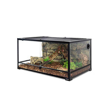 Load image into Gallery viewer, REPTI ZOO 67 Gallon Reptile Glass Terrarium 36&quot; x 23.6&quot; x 18&quot;, Double Hinge Door with Screen Ventilation bearded dragon tank(Knock-Down) RK0134 - REPTI ZOO
