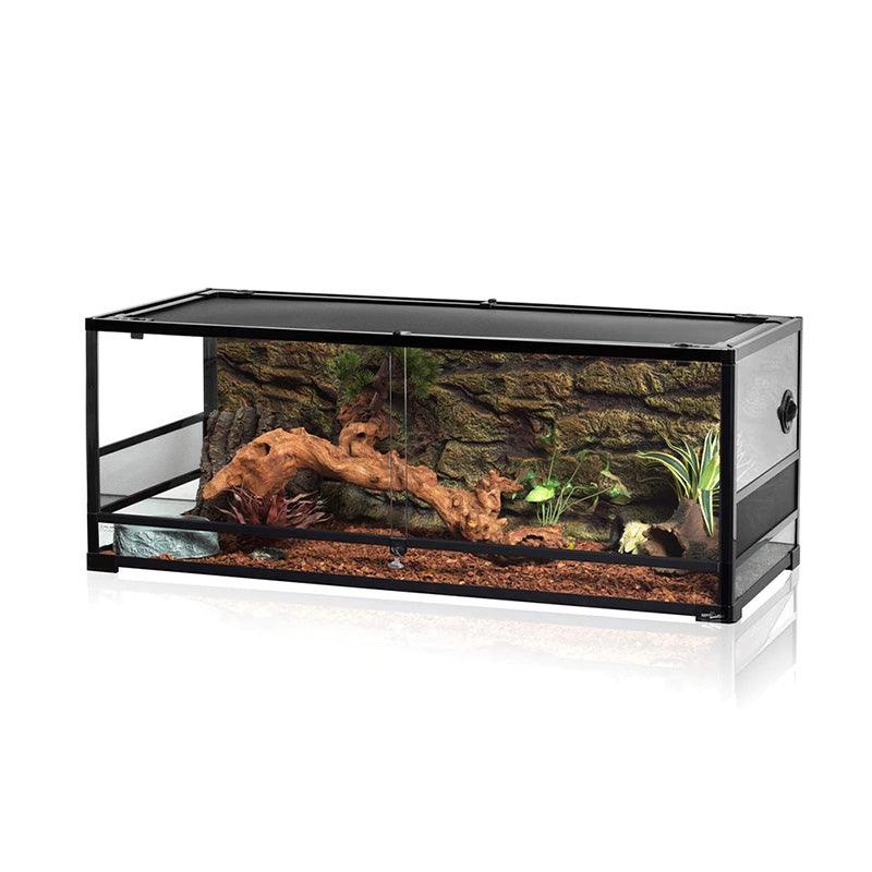 REPTI ZOO 67 Gallon 48" x 18" x 18" Upgrade Front Opening Bearded Dragon Tank (Knock-Down) Glass Snake Terrarium RK0222 - REPTI ZOO