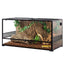 REPTIZOO 120 Gallon 48" x 24" x 24" Large Glass Reptile Terrarium, Tall & Wide Reptile Habitat Tank (Side Net Panel & Glass Switchable) RK0239 - REPTI ZOO