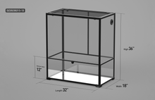 Load image into Gallery viewer, REPTI ZOO 32&quot; x 18&quot;x 36&quot; Glass Reptile Terrarium Front Opening Reptile Habitat Tank (customed reptile cage) - REPTI ZOO