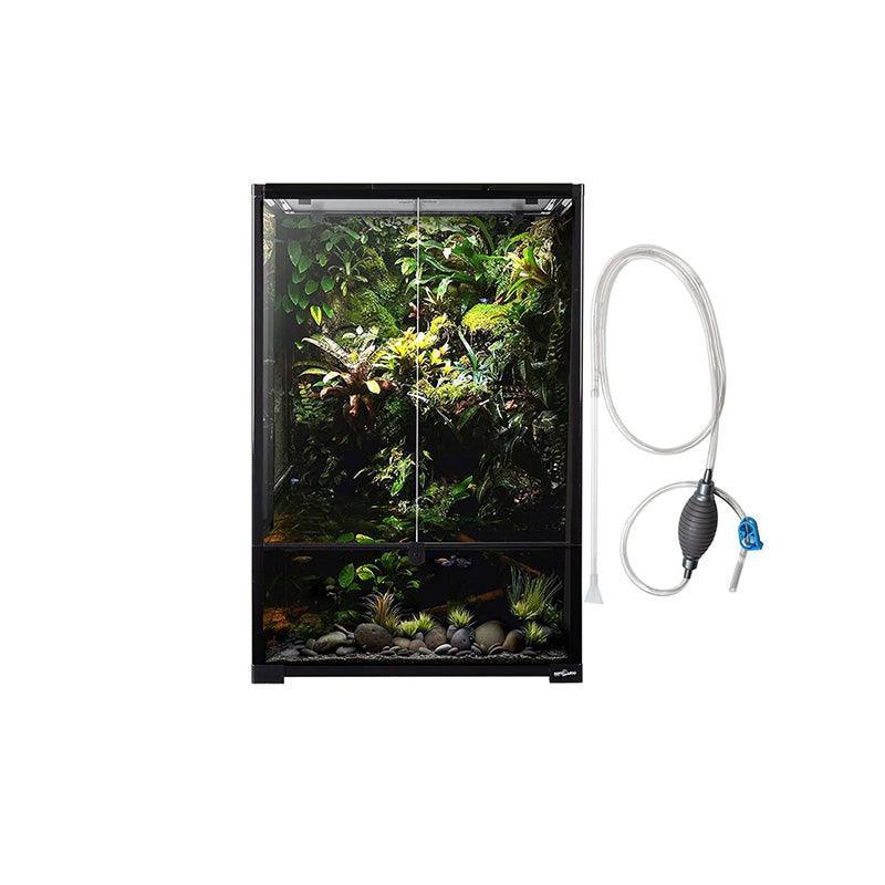 REPTI ZOO 67 Gallon 24"x18"x 36” Knock-Down Paludarium Large Reptile Terrarium ,Bio Deep Base 10”, Siphon Gravel Cleaner Set Included RK604590 - REPTI ZOO Main image
