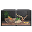 REPTI ZOO 2nd-Generation 120 Gallon Reptile Terrarium 48" x 24" x 24", Black-Tinted Glass ECO-Terrarium to Reduce Stress, Fully Knock-Down RKF0318B - REPTI ZOO
