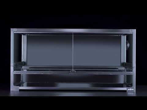 REPTI ZOO 67 Gallon 48" x 18" x 18" Large Glass Reptile Terrarium, Easy Folding & Detaching Reptile Breeding Tank with Black PVC Back Panel NRK0122