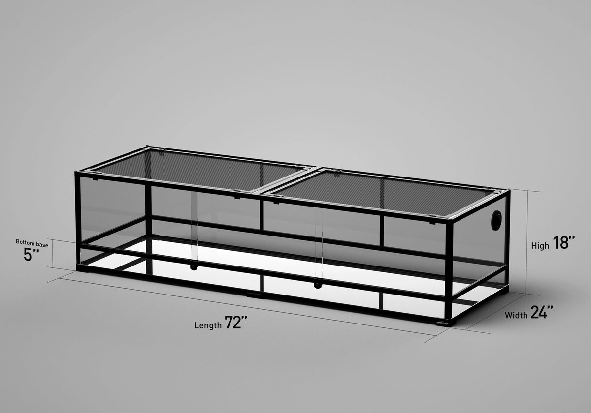 REPTI ZOO Customed Reptile Cage 72" x 24"x 18" Glass Reptile Terrarium (includes shipping and tax) - REPTI ZOO Main image