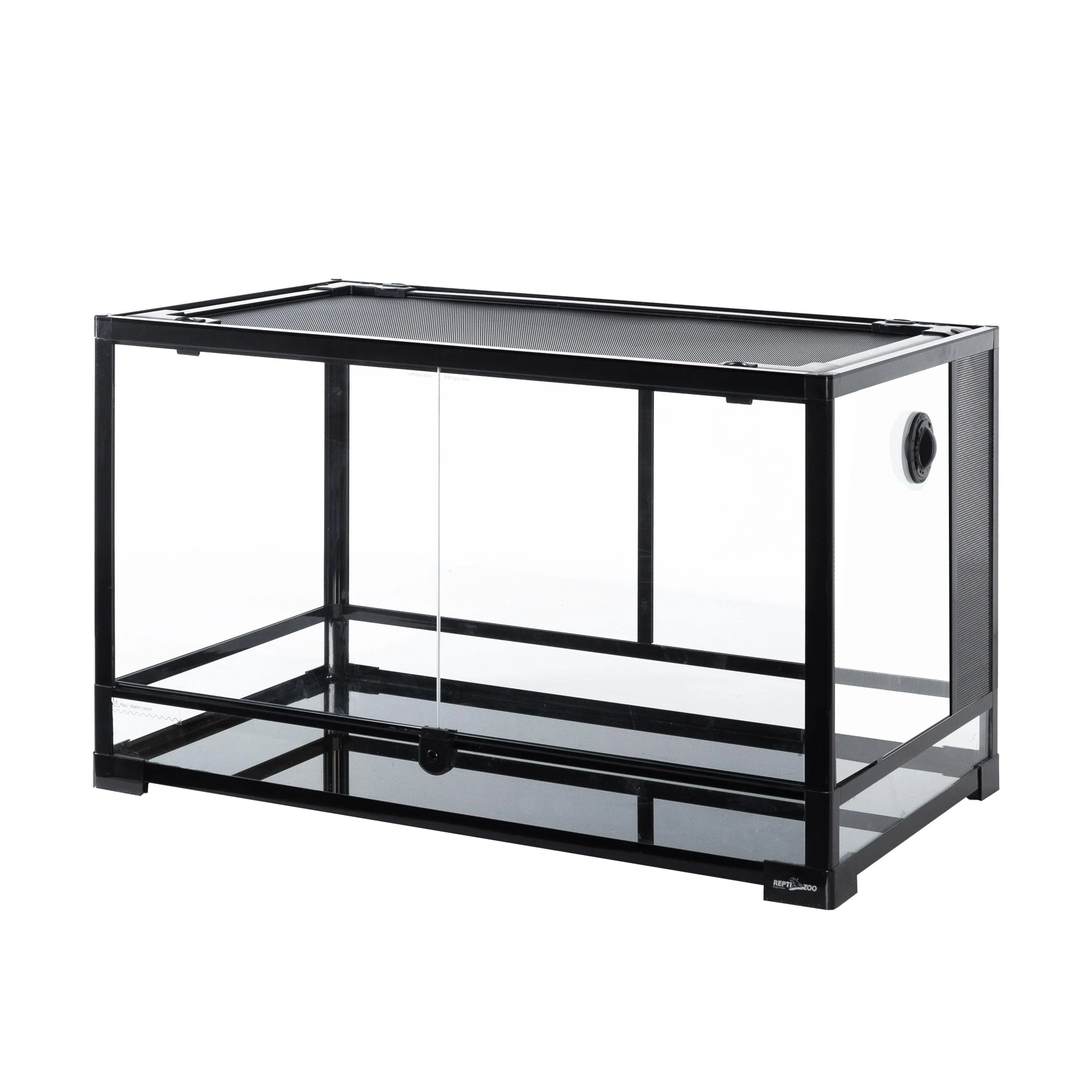 REPTI ZOO 35 Gallon 30*18*18'' Reptile Habitat With Front Double Glass Safe Doors And Preset Feeding Tool Holes RK301818G Secondary image