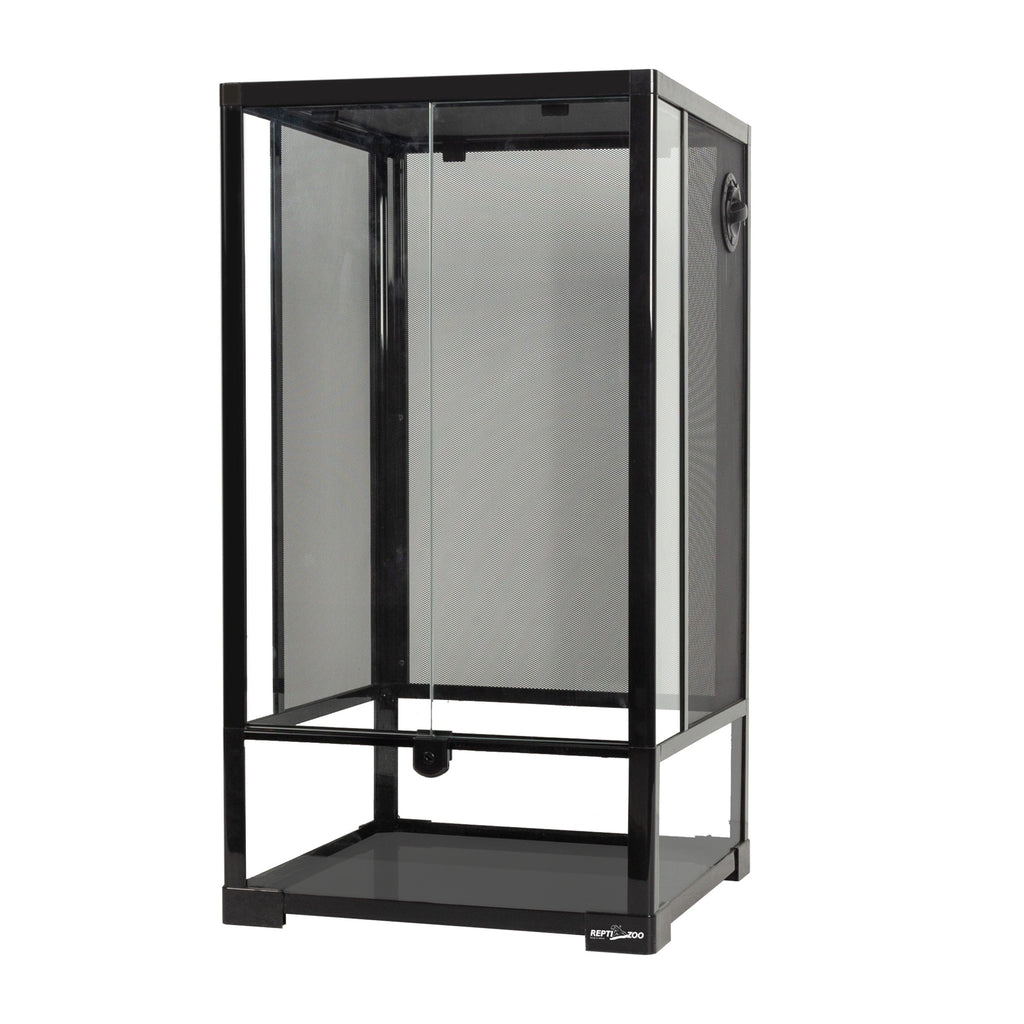 REPTI ZOO 33 Gallon 16" x 16" x 30" Vertical Reptile Cages With Wire Mesh Screen Cover And Front Door - REPTI ZOO