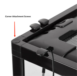 1pc of Glass Replacement of Mesh Screen & 2 Bags of Screws & 1 pc of Rod #1 of RK0119 - REPTI ZOO